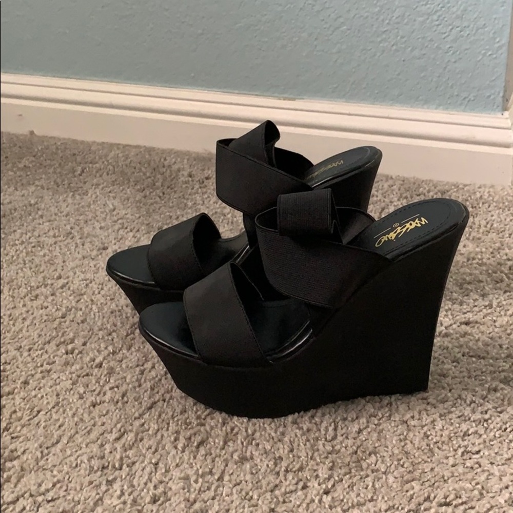 Black Mossimo Wedges